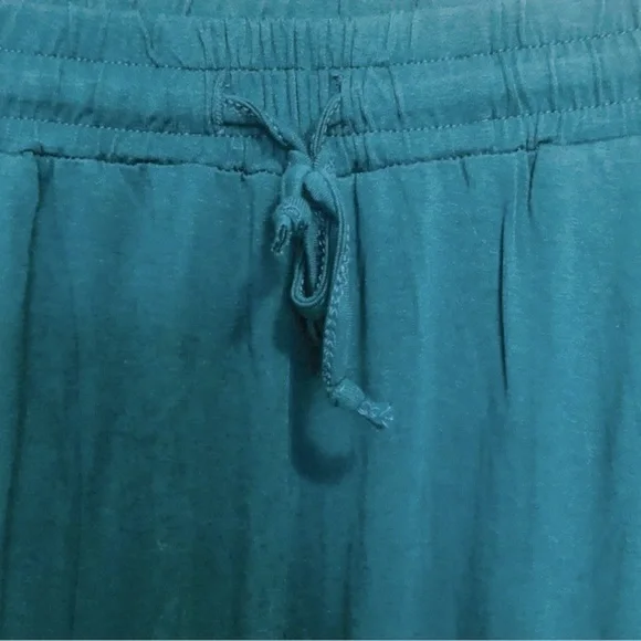 DIBAOLONG Teal Draw-String Joggers - Picture 2 of 8